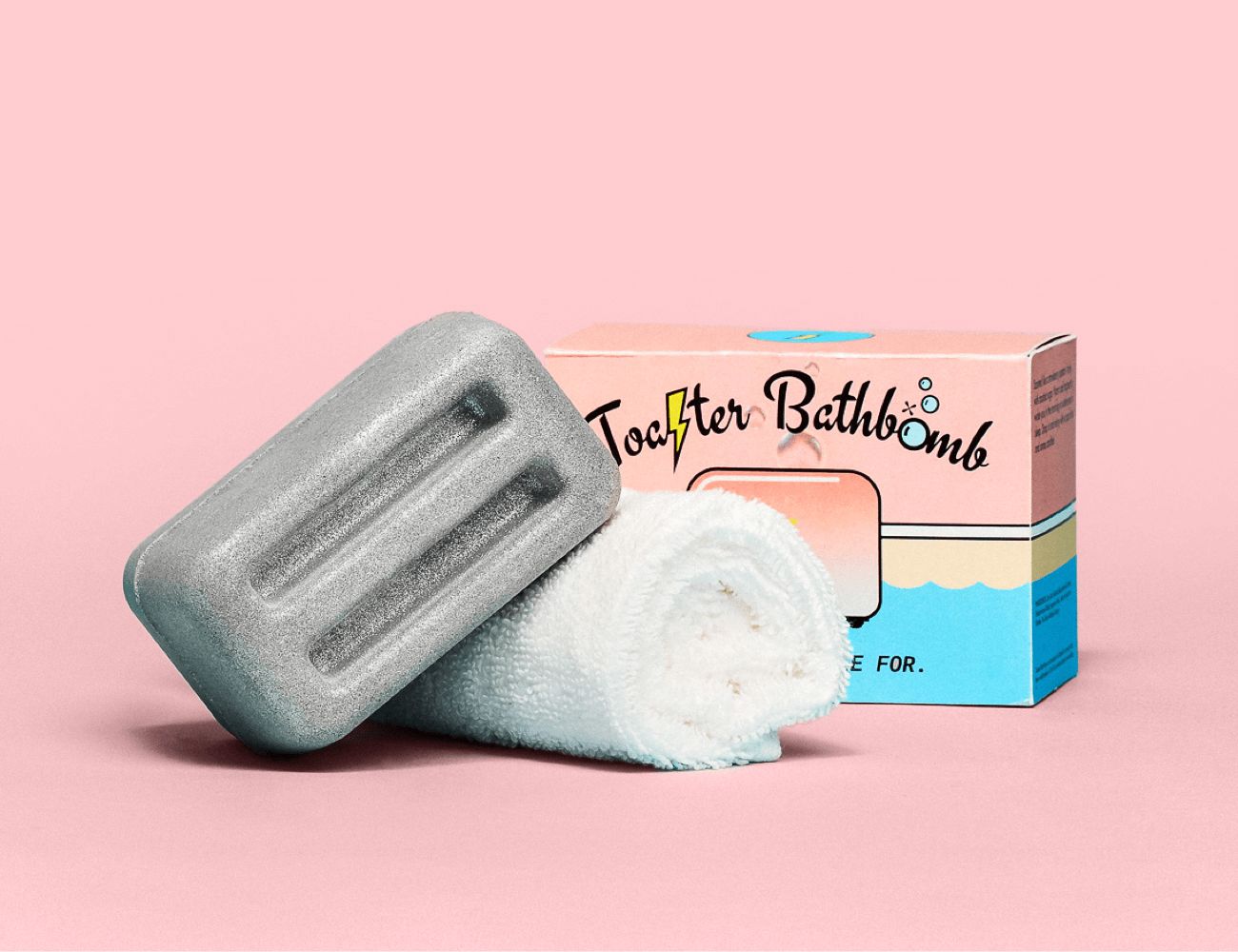 toaster bathbomb with package